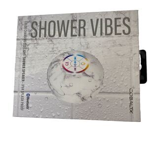 Water proof Bluetooth Shower Speaker with LED Light By Cobaltx